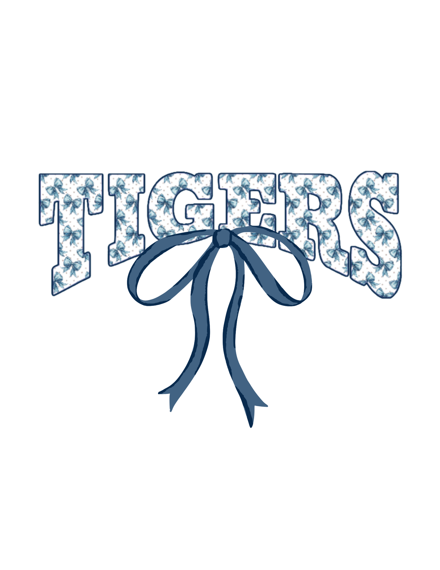 π Floral Bow Tigers Tee β Spirit with a Stylish Twist