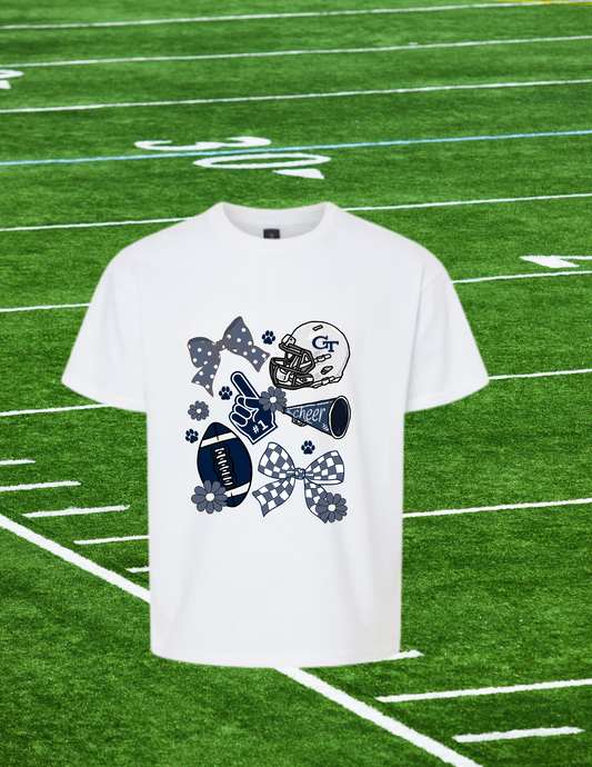 Friday Night Lights Cheer & Football Spirit Tee – Show Your Tiger Pride