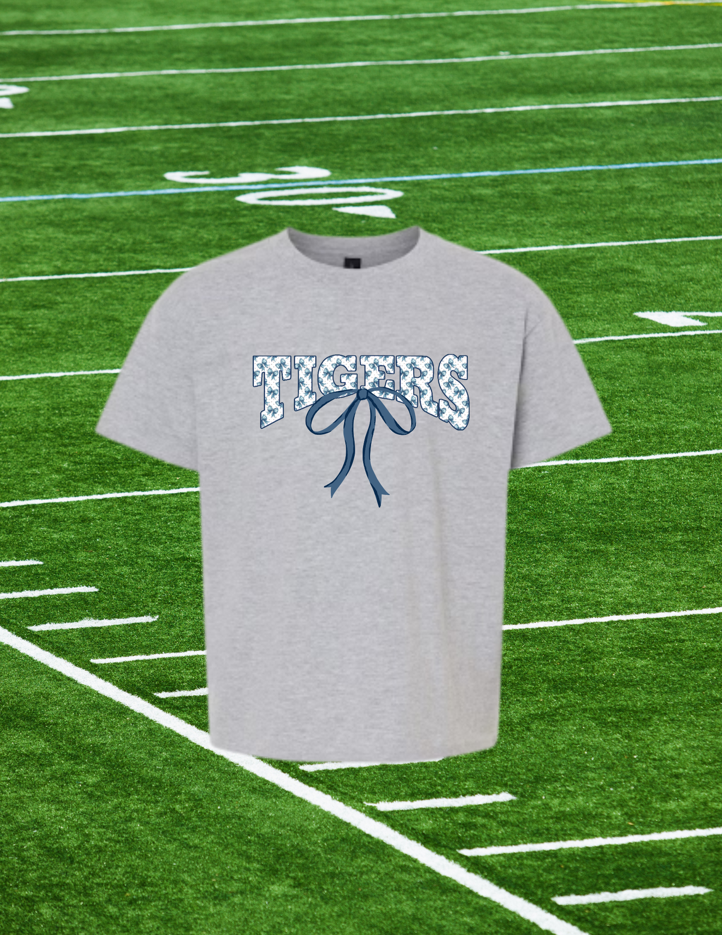 π Floral Bow Tigers Tee β Spirit with a Stylish Twist