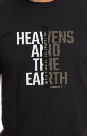 Genesis 1:1 "Heavens and the Earth" Scripture Tee