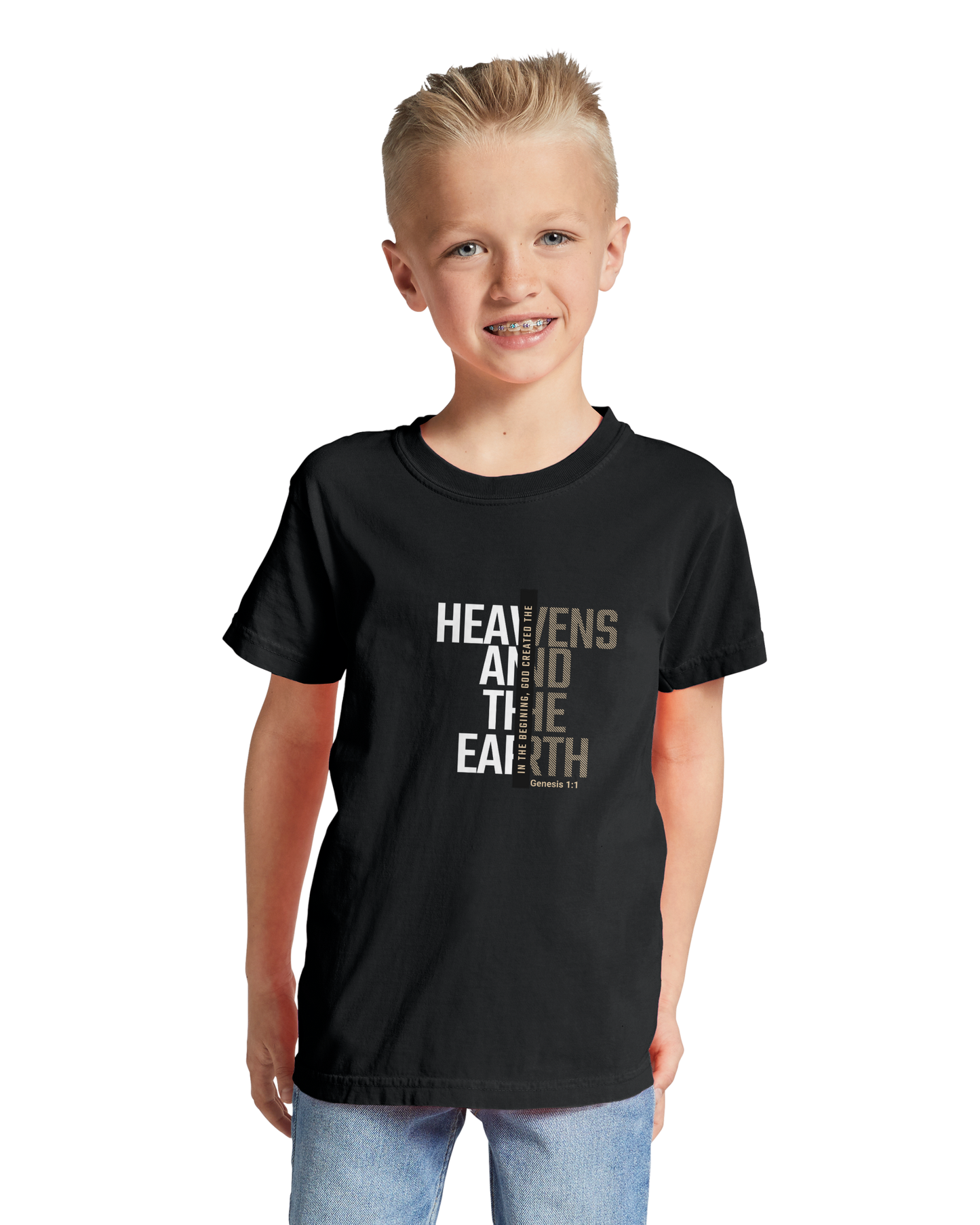 Genesis 1:1 "Heavens and the Earth" Scripture Tee