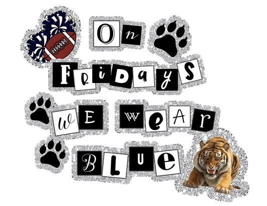 💙 “On Fridays We Wear Blue” Tigers Spirit Tee – Friday Night Lights Essential