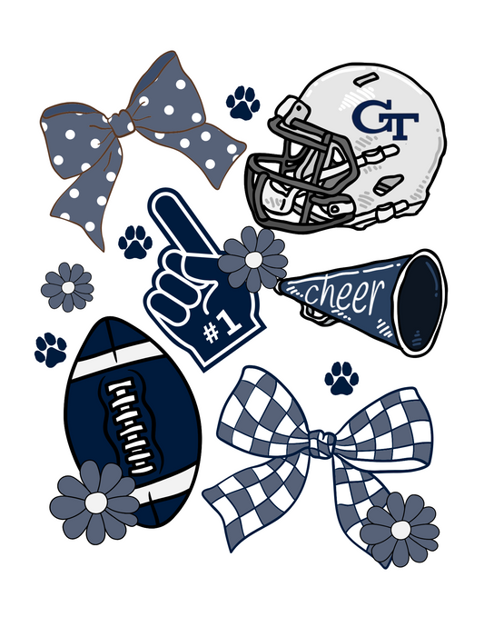 Friday Night Lights Cheer & Football Spirit Tee – Show Your Tiger Pride