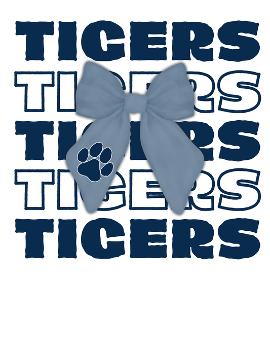 🐾 Tigers Pride Bow Tee – Bold Spirit, Fierce Style
