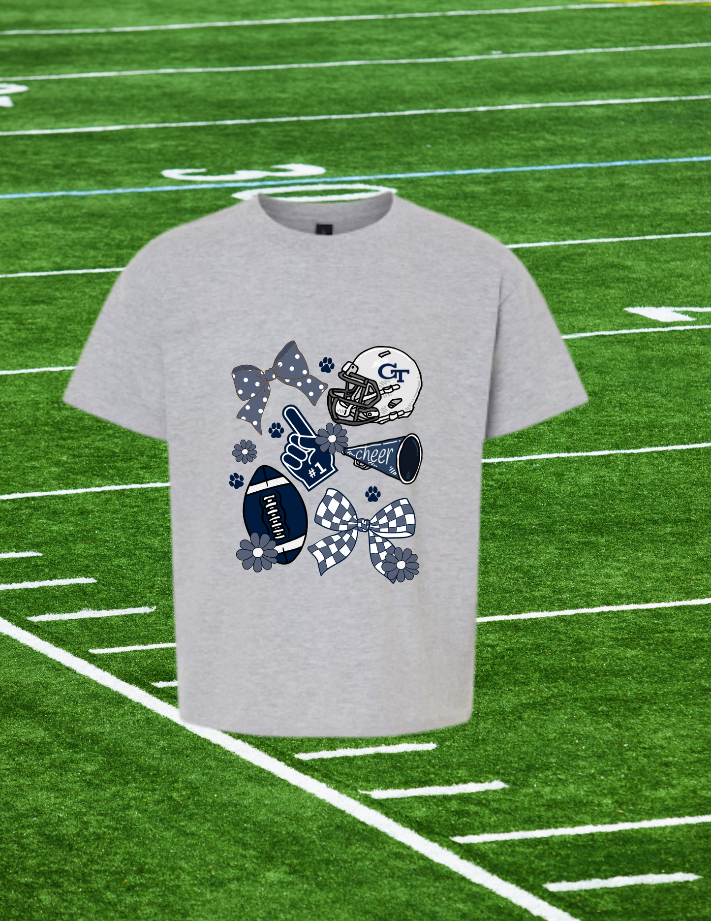 Friday Night Lights Cheer & Football Spirit Tee – Show Your Tiger Pride