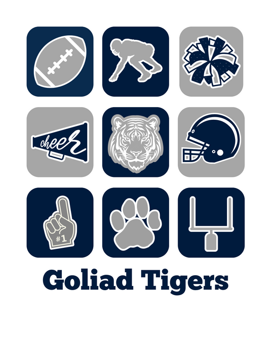 🏈 Goliad Tigers Spirit Icons Tee – Ultimate Game Day Pride