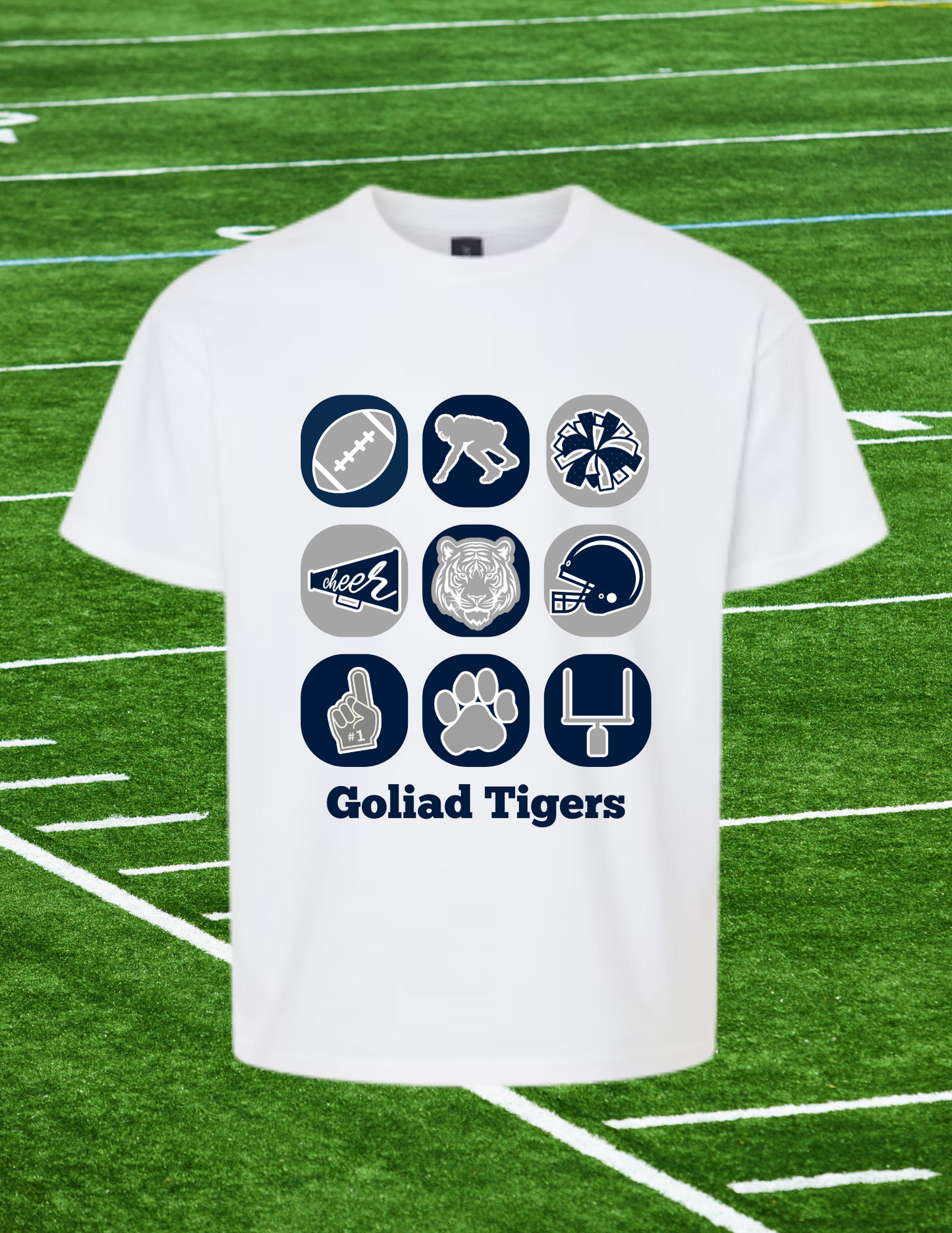 🏈 Goliad Tigers Spirit Icons Tee – Ultimate Game Day Pride